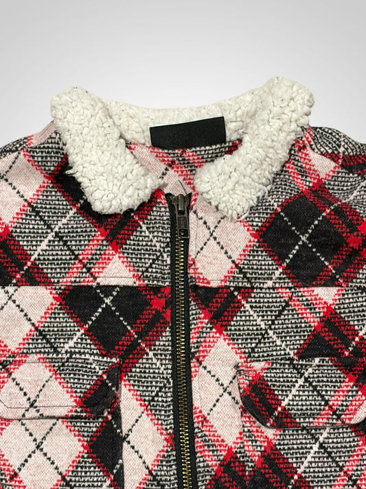 Minikid Plaid Jacket - Size 3-4 Years
