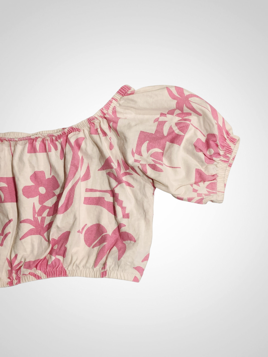 Zara Tropical Crop Top - Size 11-12 Years