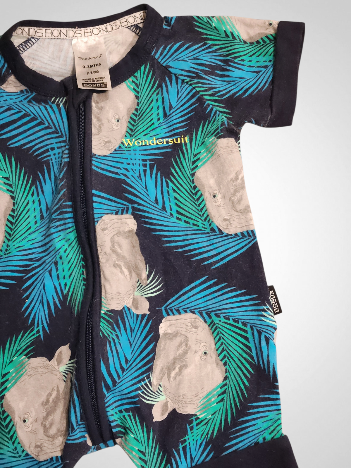Bonds Short Sleeve Romper - 0-3 Months