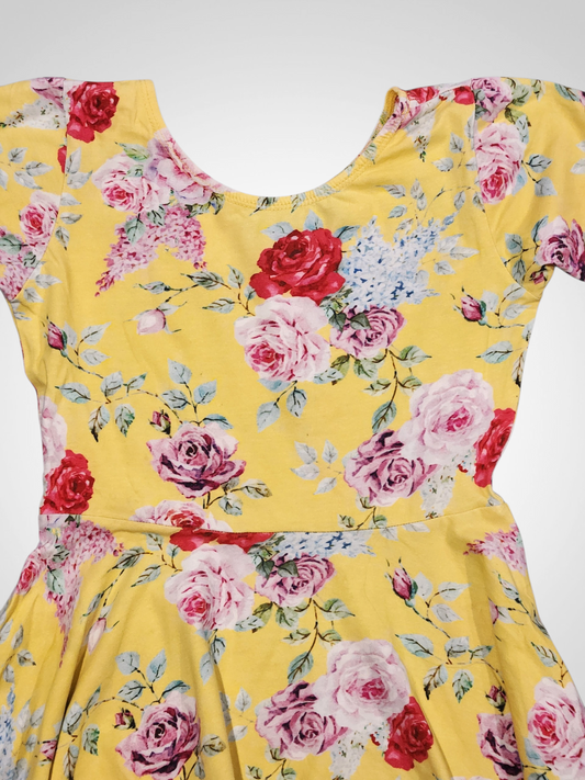 Rock Your Kid Flower Dress - Size 7 Years