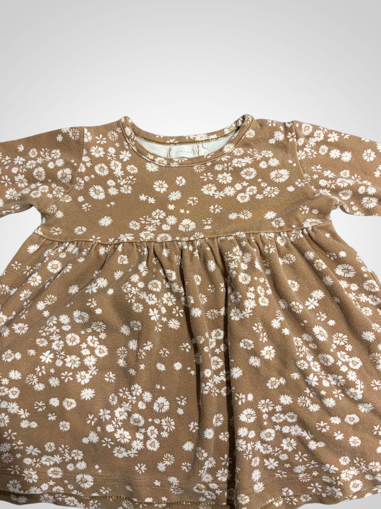 Jamie Kay Long Sleeve Floral Dress - 6-12 Months