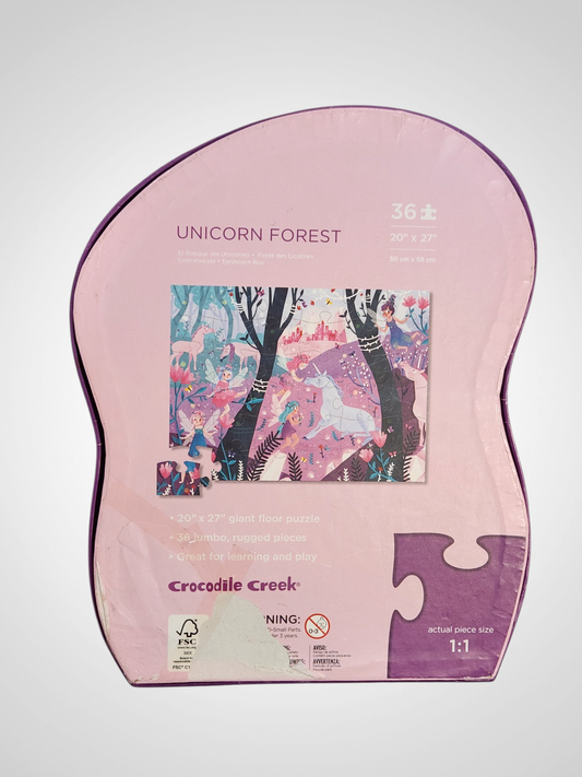 Crocodile Creek Floor Puzzle - Unicorn Forest