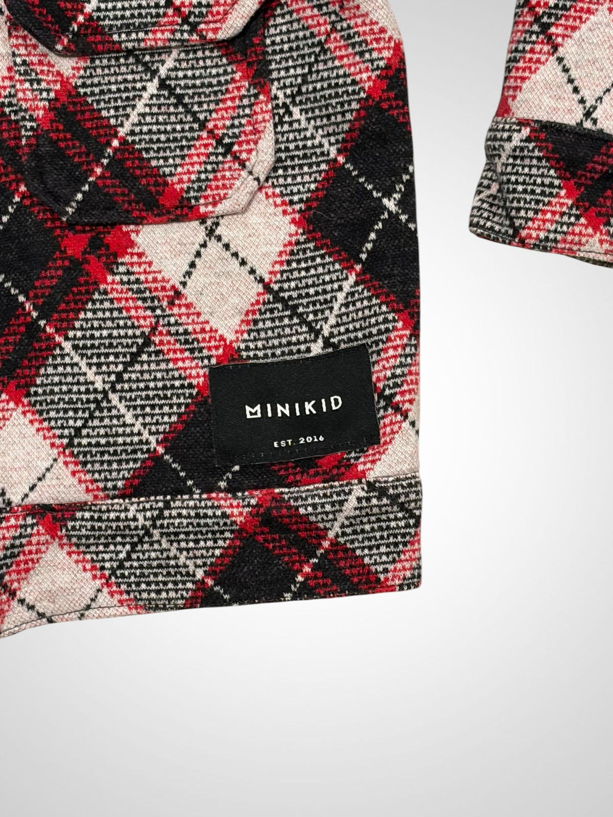 Minikid Plaid Jacket - Size 3-4 Years