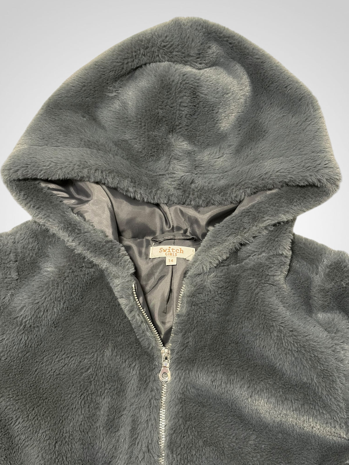 Switch Fluffy Bomber Jacket - Size 14