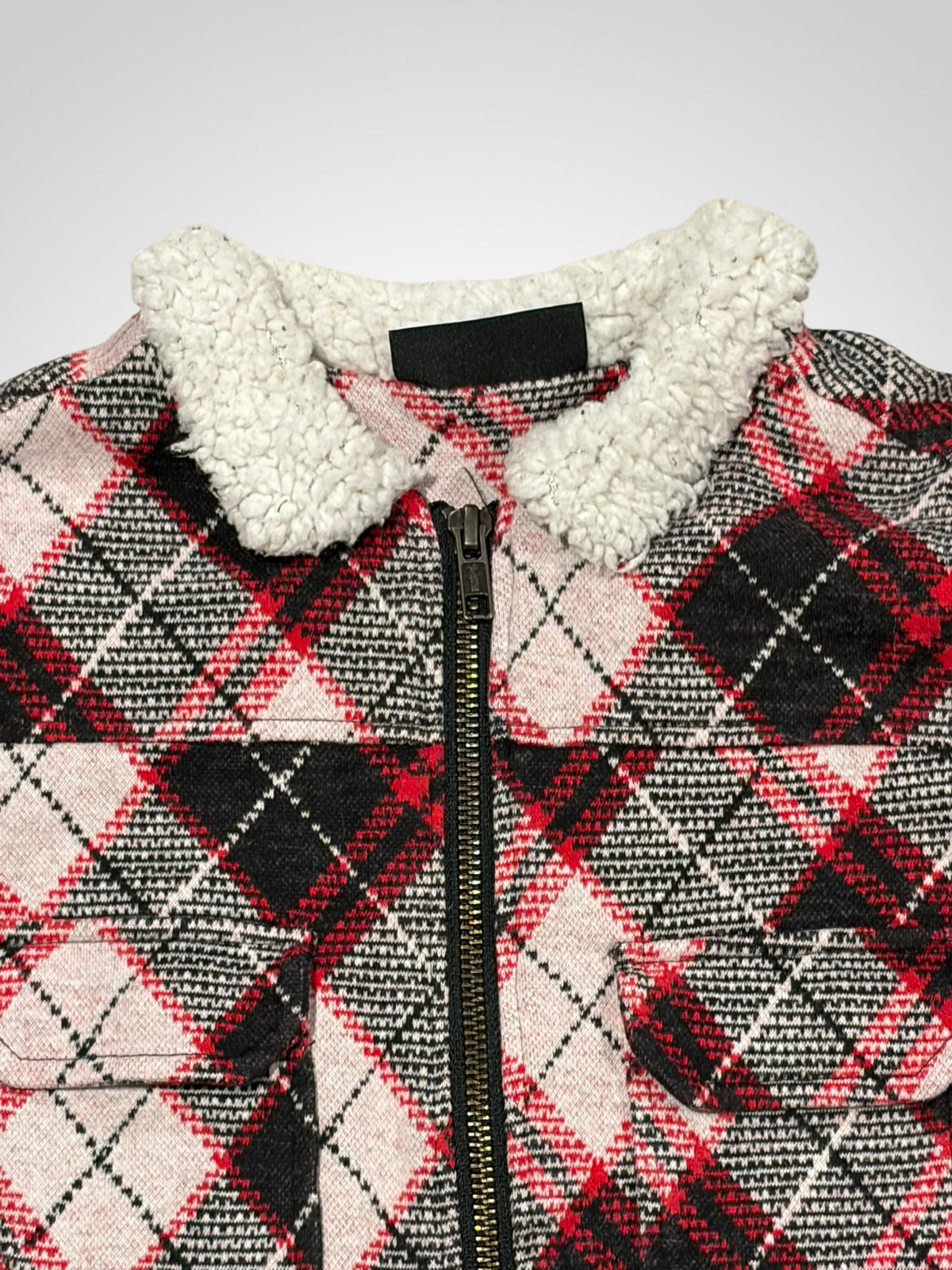 Minikid Plaid Jacket - Size 3-4 Years