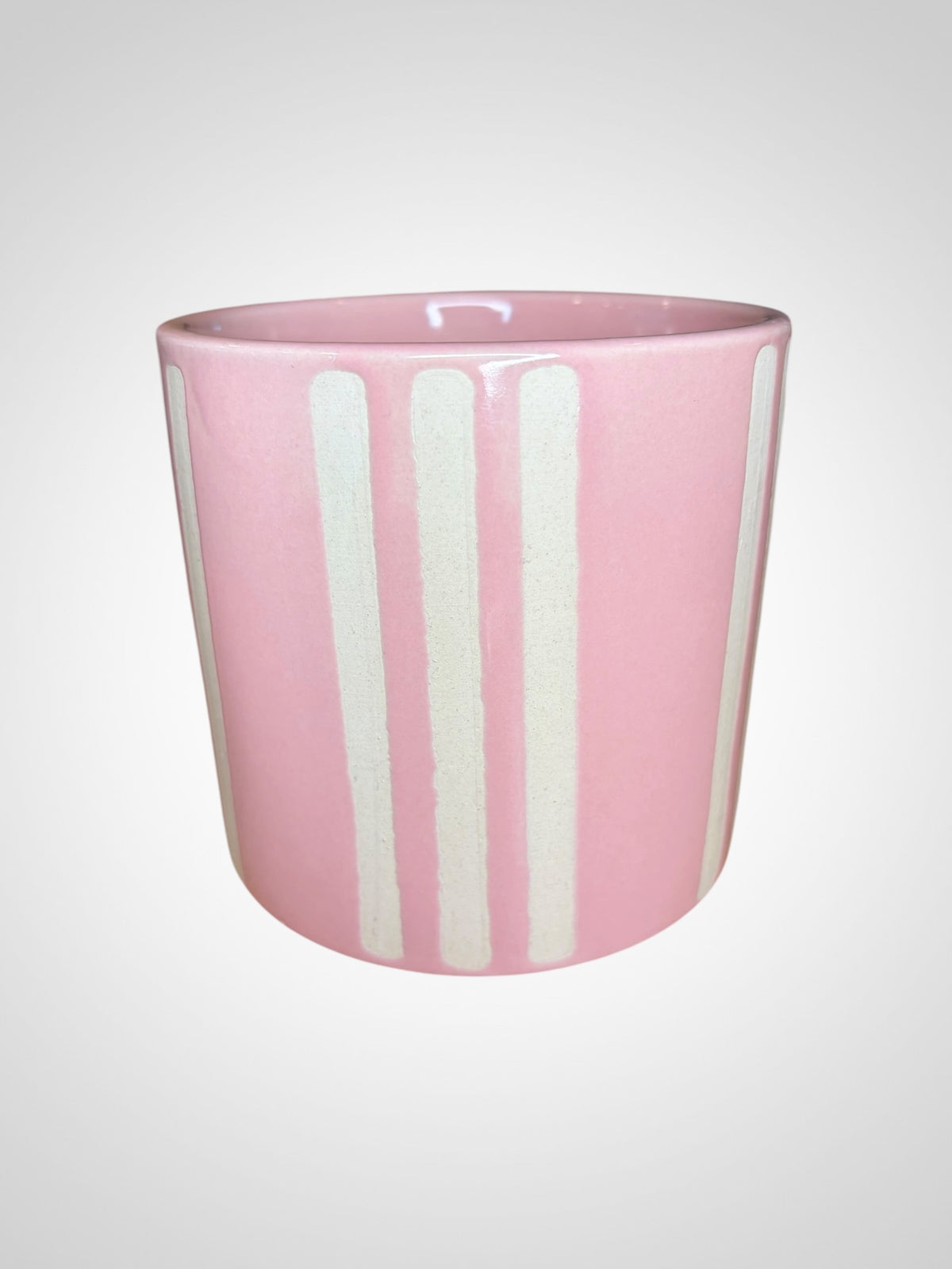 Pink and White Plant Pot