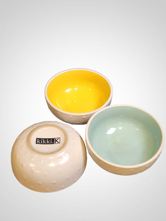 Bright Coloured Condiment Bowls - Set of 3
