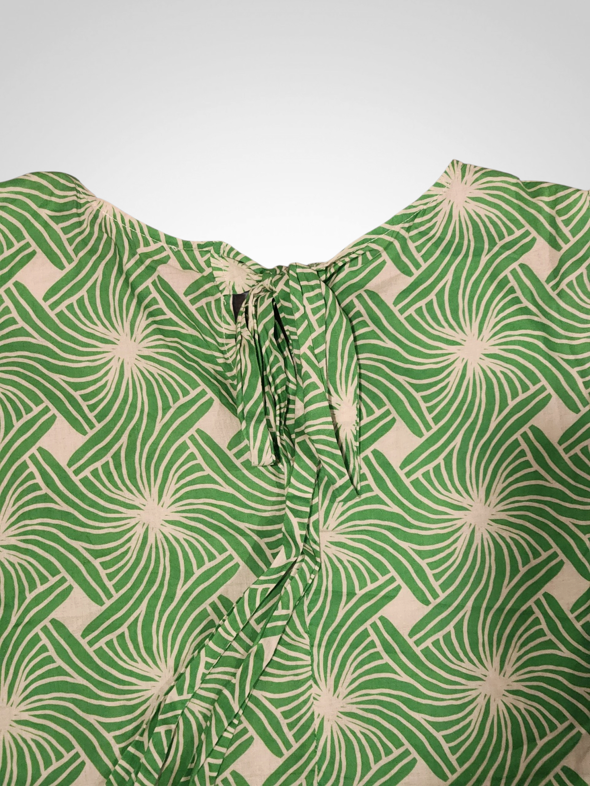 Stella + Gemma Green Print Midi Dress - Size 12