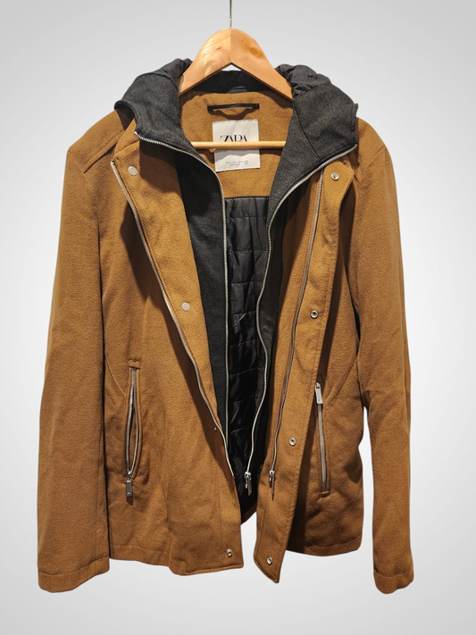 Zara Layered Coat - Size M