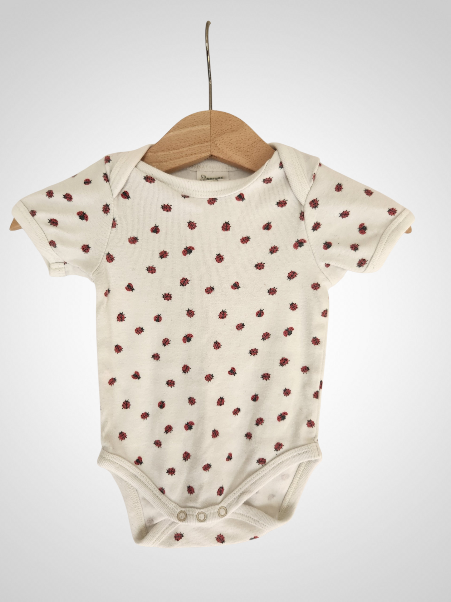 Nature Baby Short Sleeve Cotton Bodysuit - 0-3 months