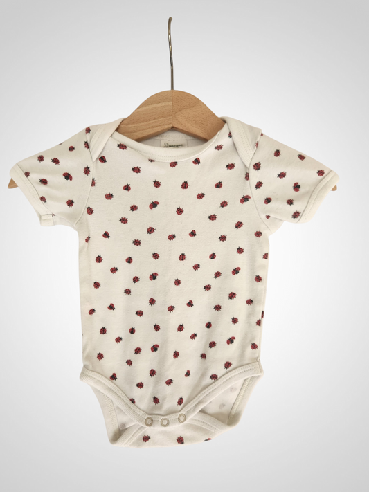 Nature Baby Short Sleeve Cotton Bodysuit - 0-3 months