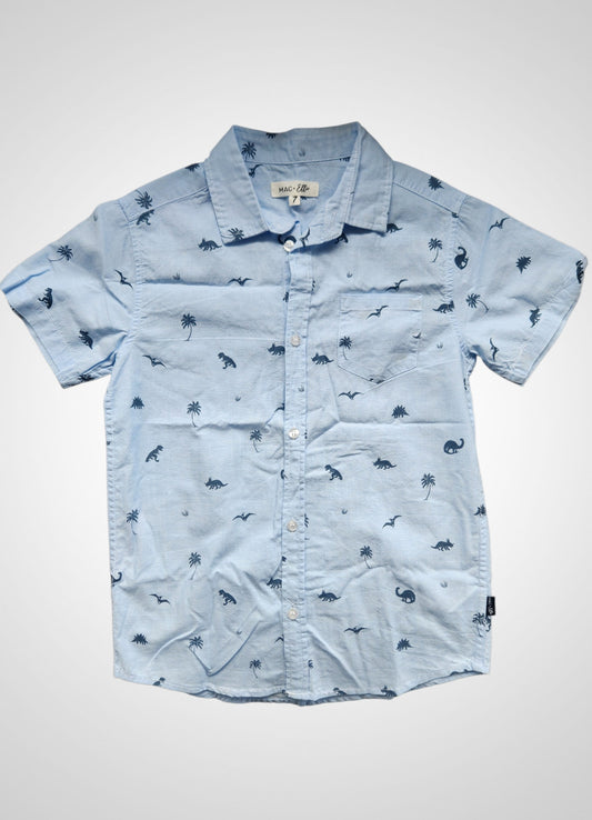 Mac & Ellie Dinosaur Short Sleeve Shirt - Size 7