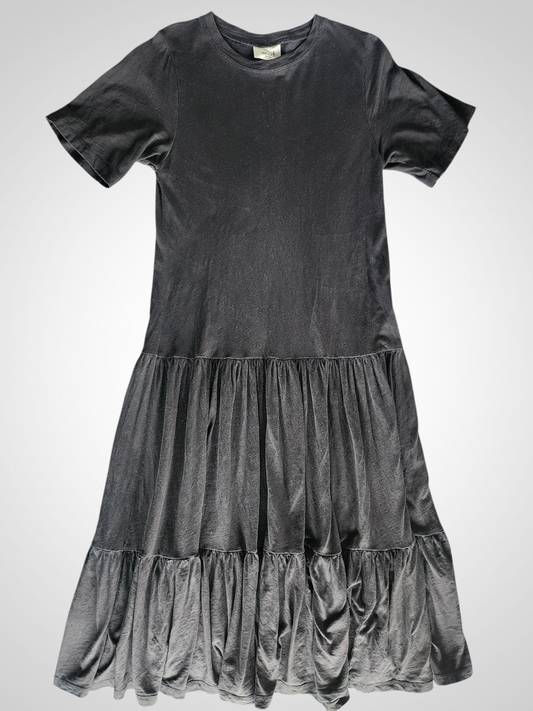 Seed Black Midi Dress