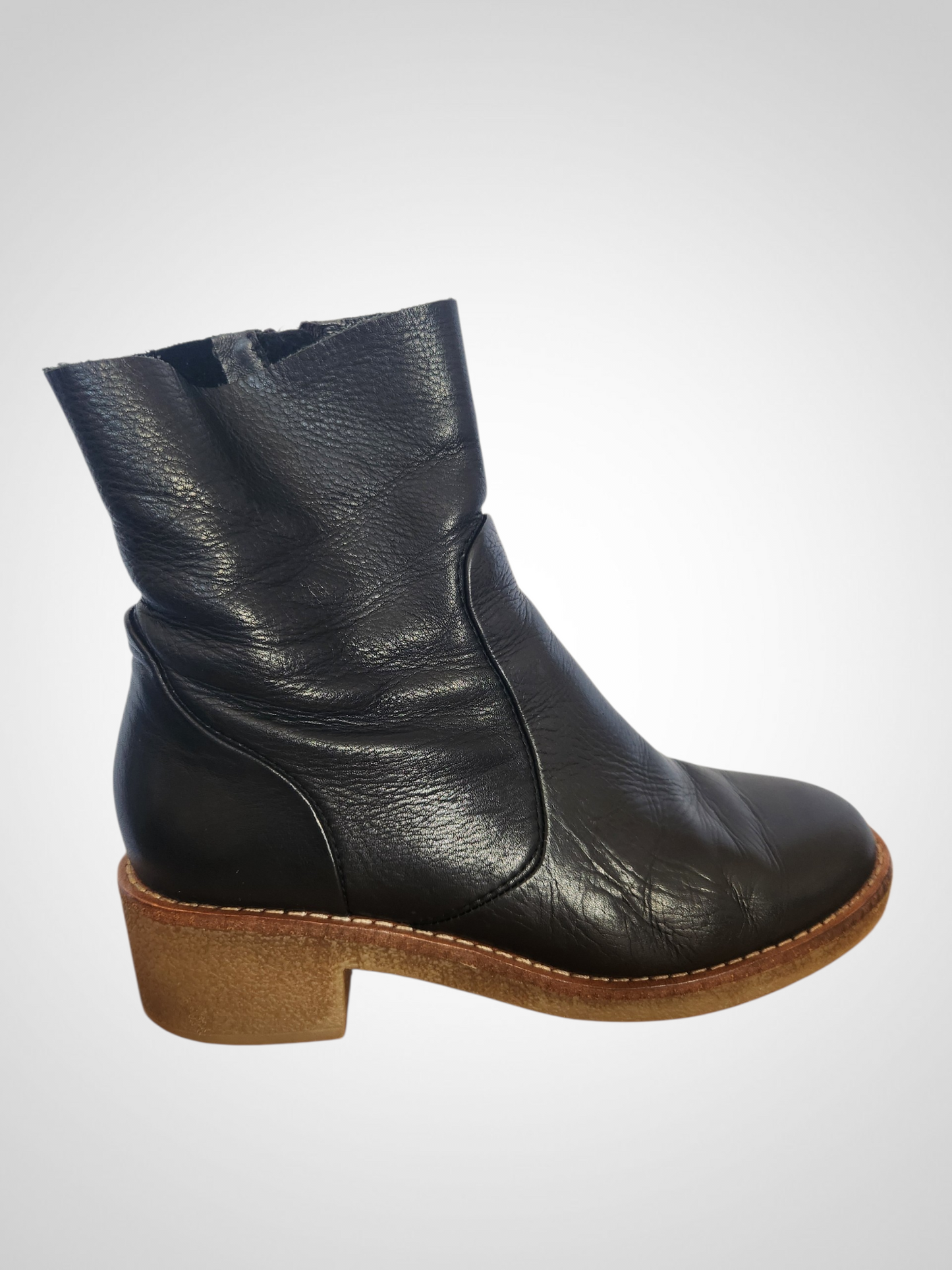 Isabella Anselmi Black Leather Boots - Size 38