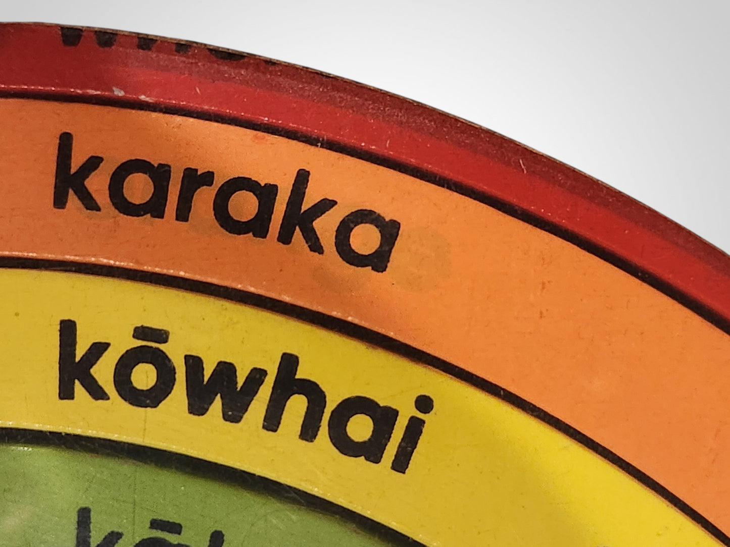 Moana Road Wooden Rainbow Blocks Te Reo Māori and English