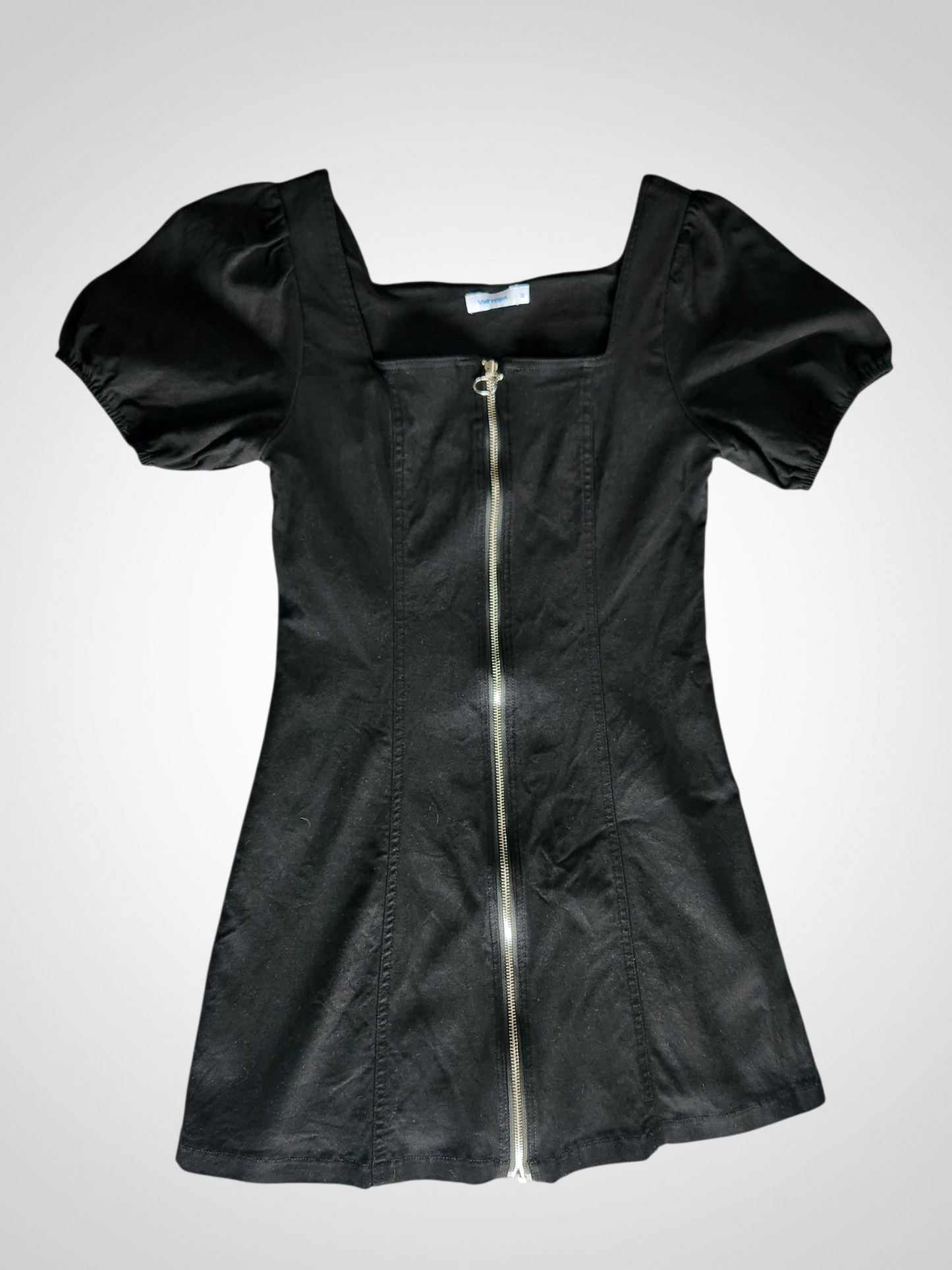 Valleygirl Black ZIp Up Dress - Size 12