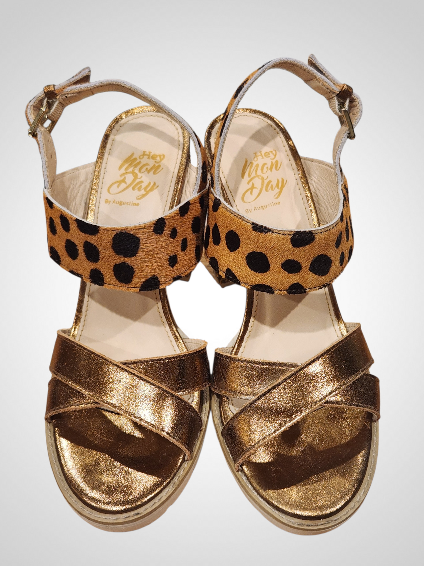 Hey Monday by Augustine Leopard Print Heels - Size 6