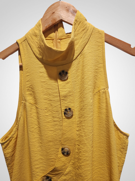 ASOS Yellow Midi Dress - Size 10 approx