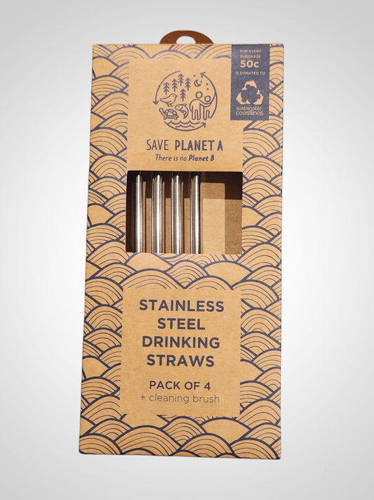 Save Planet A Reusable Drinking Straws - New