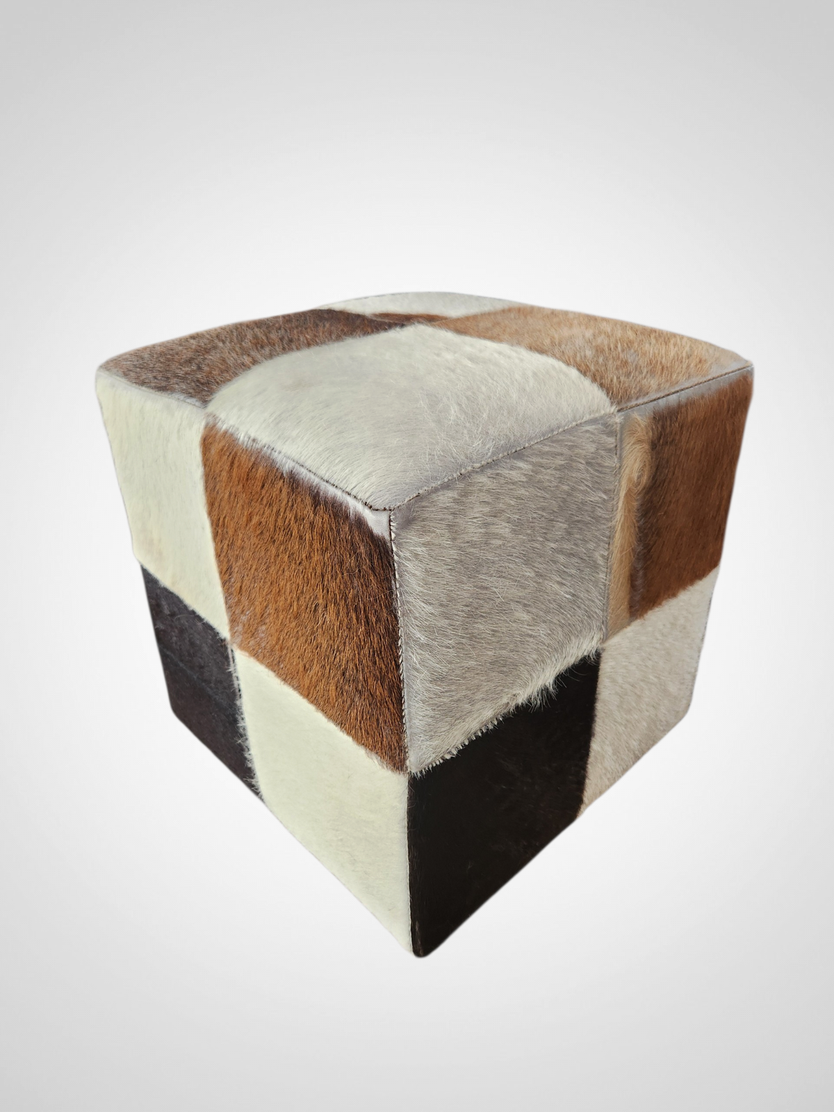 Cowhide Ottoman
