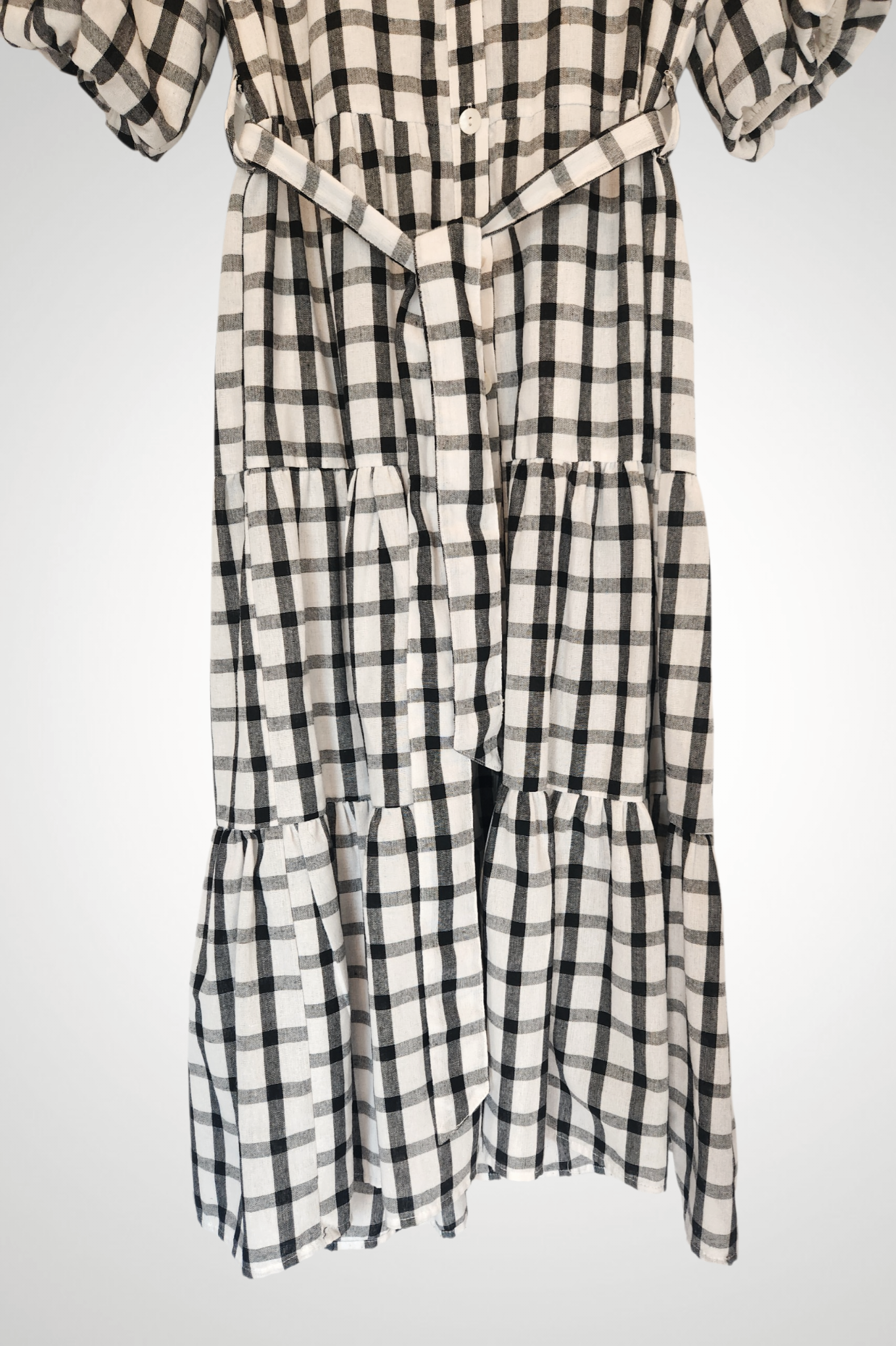 Sunny Girl Gingahm Midi Dress - Size 10