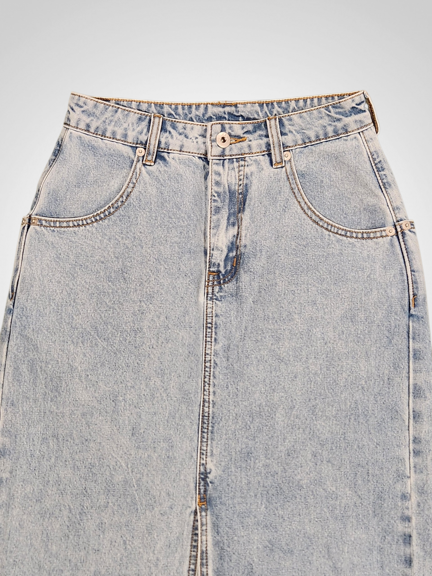 Huffer Denim Maxi Skirt - Size 6