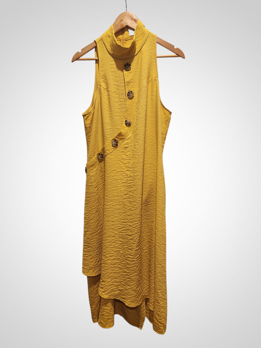 ASOS Yellow Midi Dress - Size 10 approx