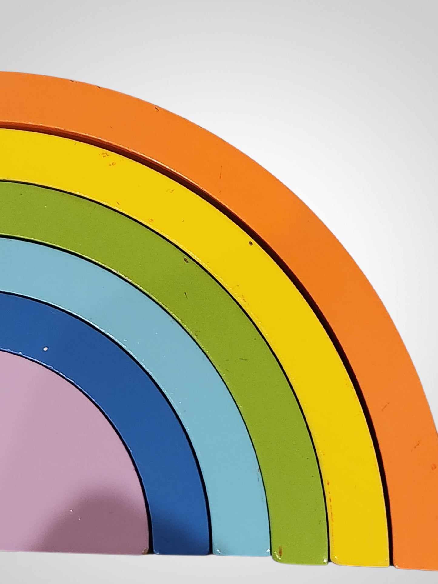 Moana Road Wooden Rainbow Blocks Te Reo Māori and English