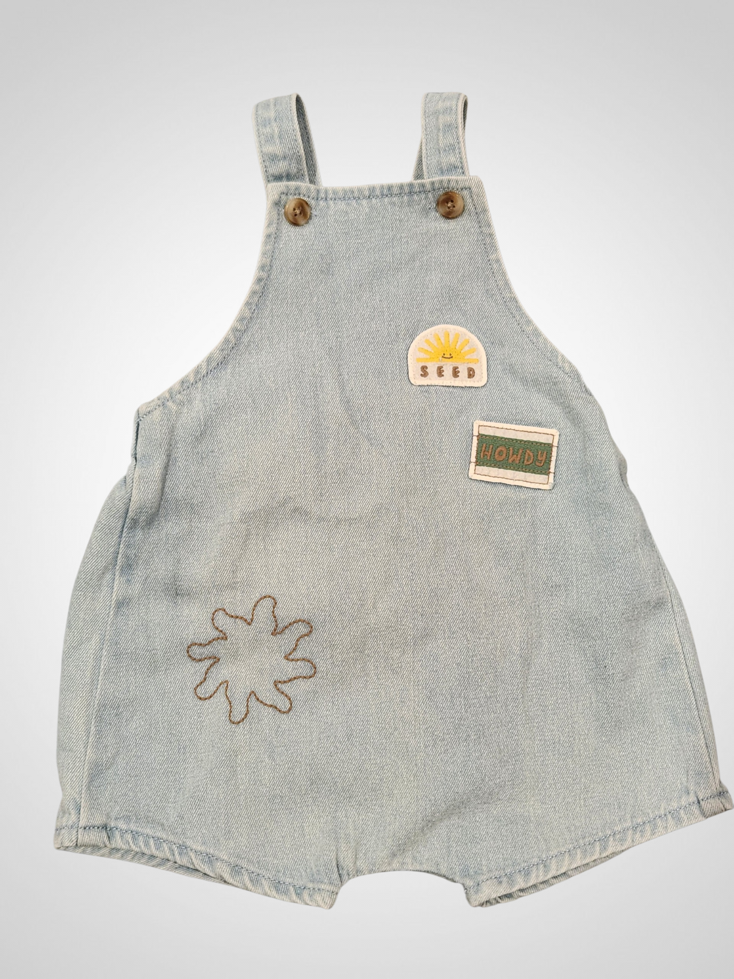 Seed Vintage Style Denim Overalls - 6-12 Months BNWT