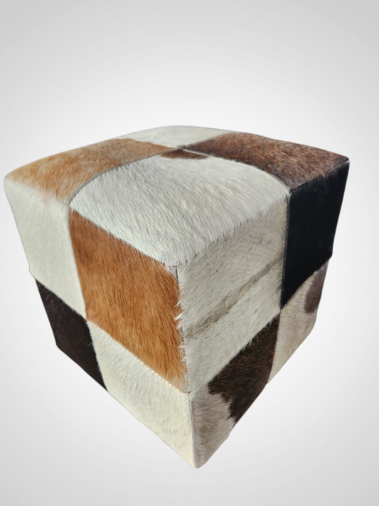 Cowhide Ottoman