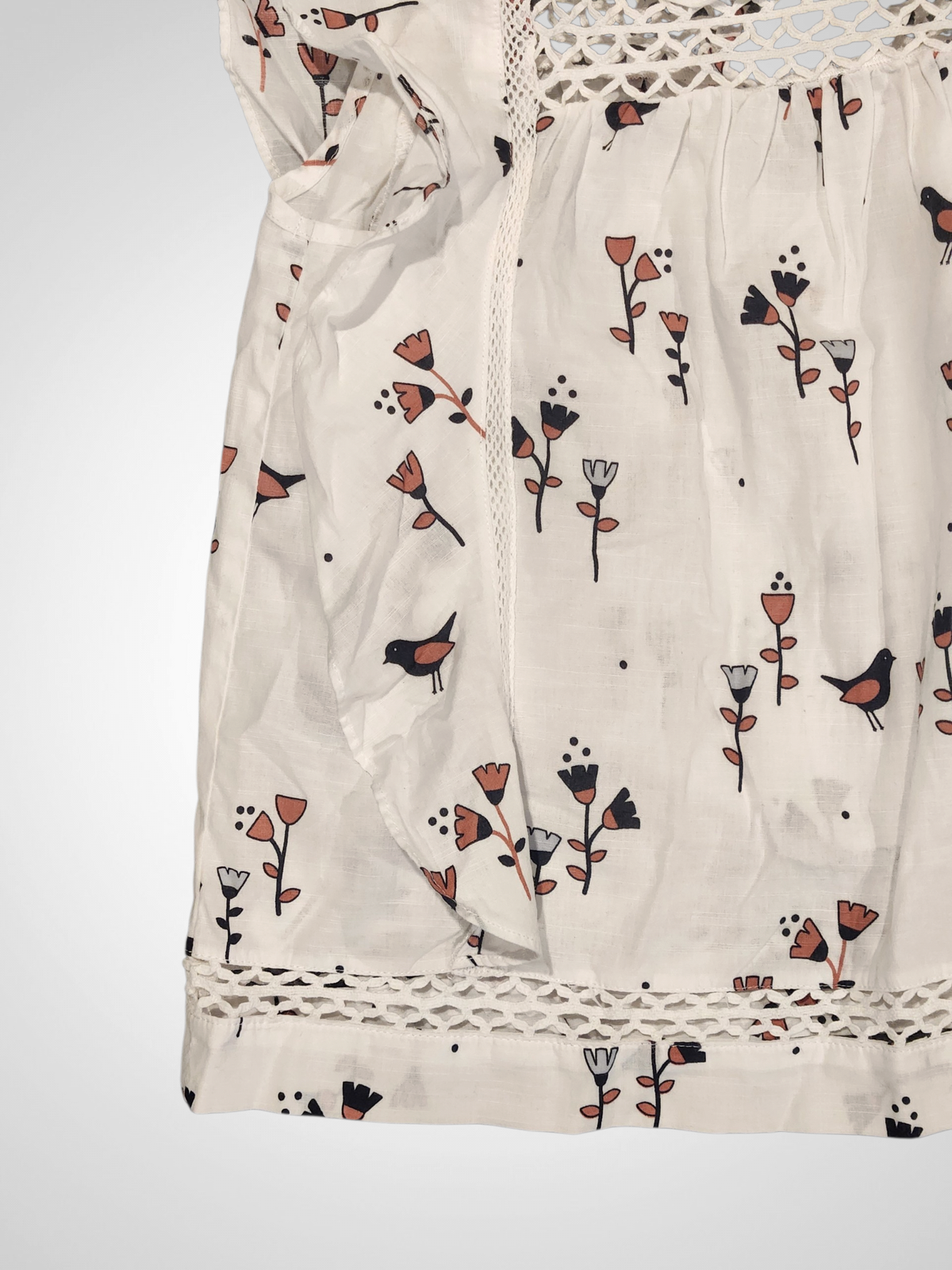 Country Road Flutter Sleeve Top - 6 Years