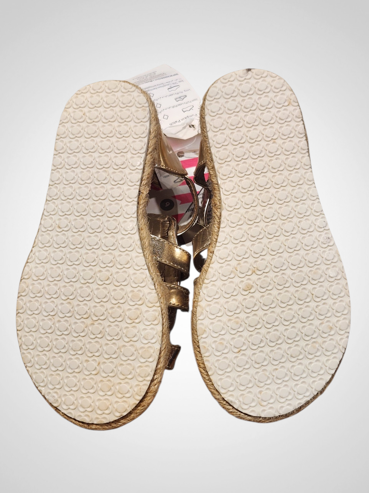 Pumpkin Patch Gold Sandals - Size 9 - BNWT