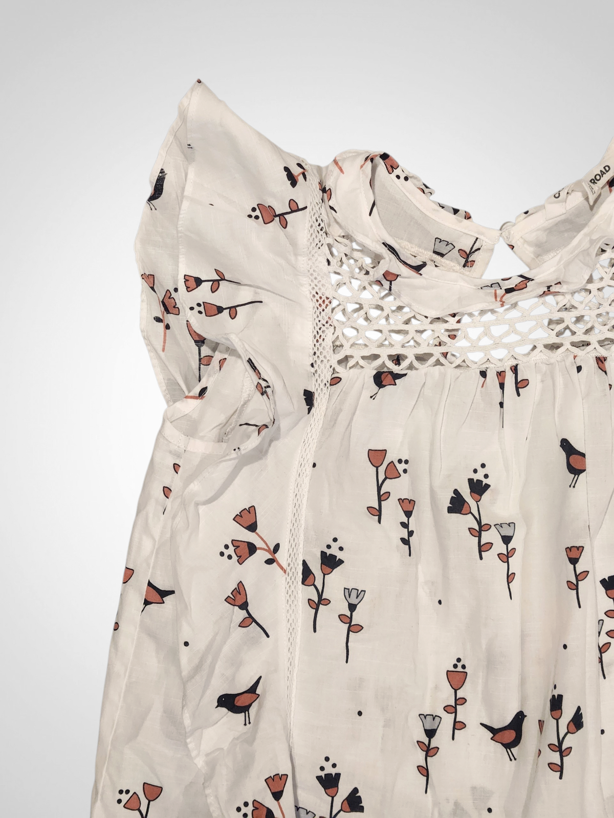 Country Road Flutter Sleeve Top - 6 Years