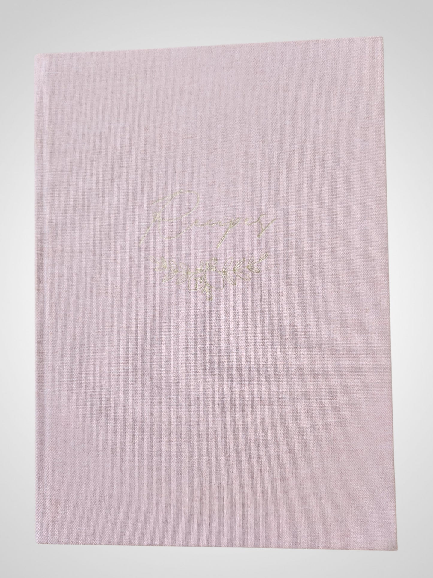 Linen Covered Blank Recipe Book - BNWT