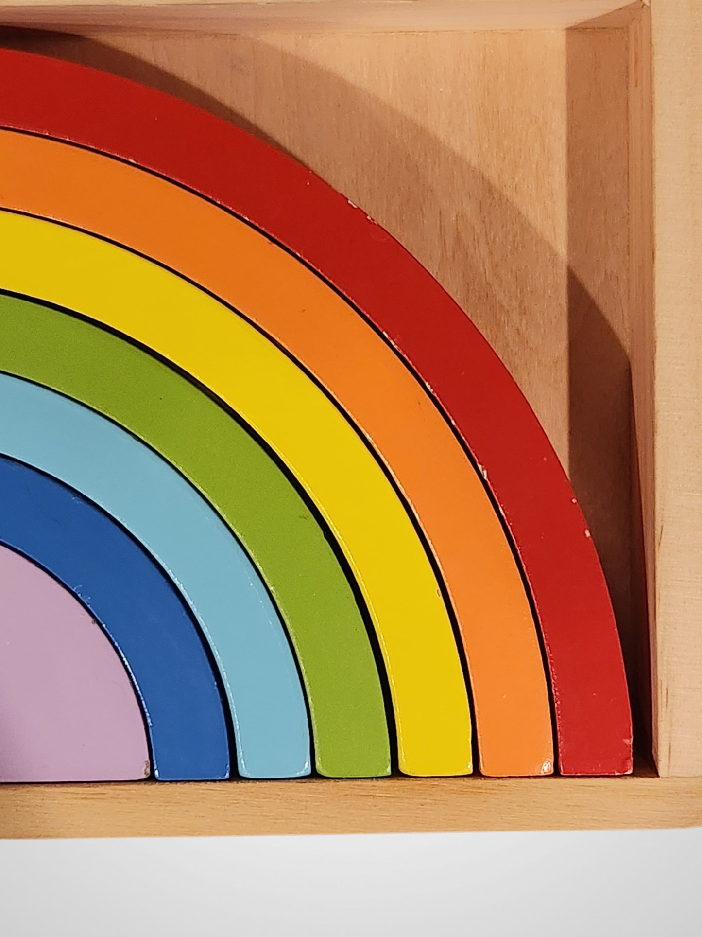 Moana Road Wooden Rainbow Blocks Te Reo Māori and English