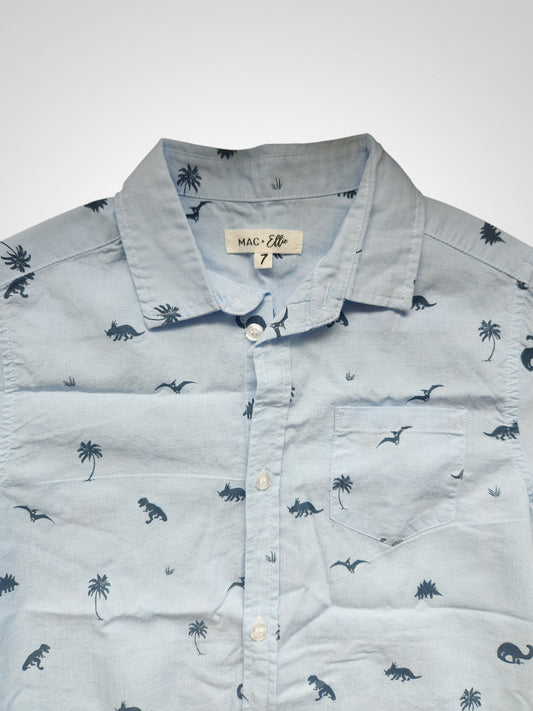 Mac & Ellie Dinosaur Short Sleeve Shirt - Size 7