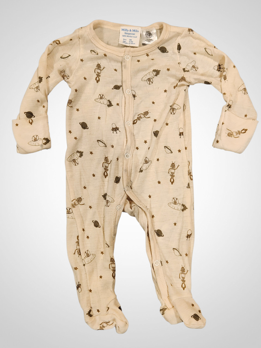 Milly & Milo Merino Onesie - 0-3 Months