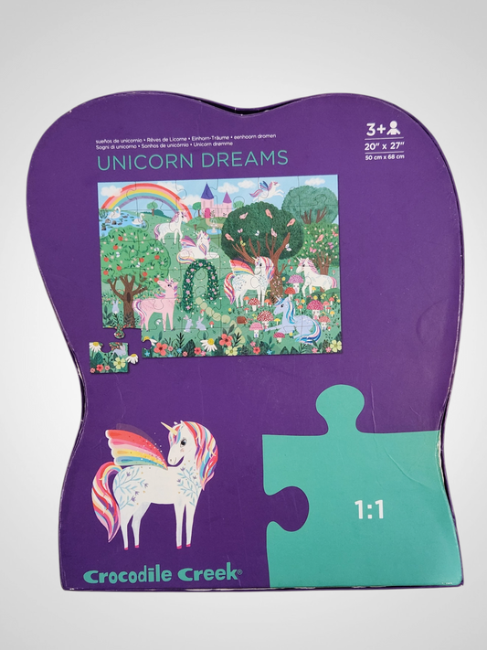 Crocodile Creek Floor Puzzle - Unicorn Dreams