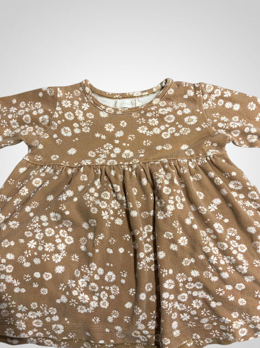 Jamie Kay Long Sleeve Floral Dress - 6-12 Months