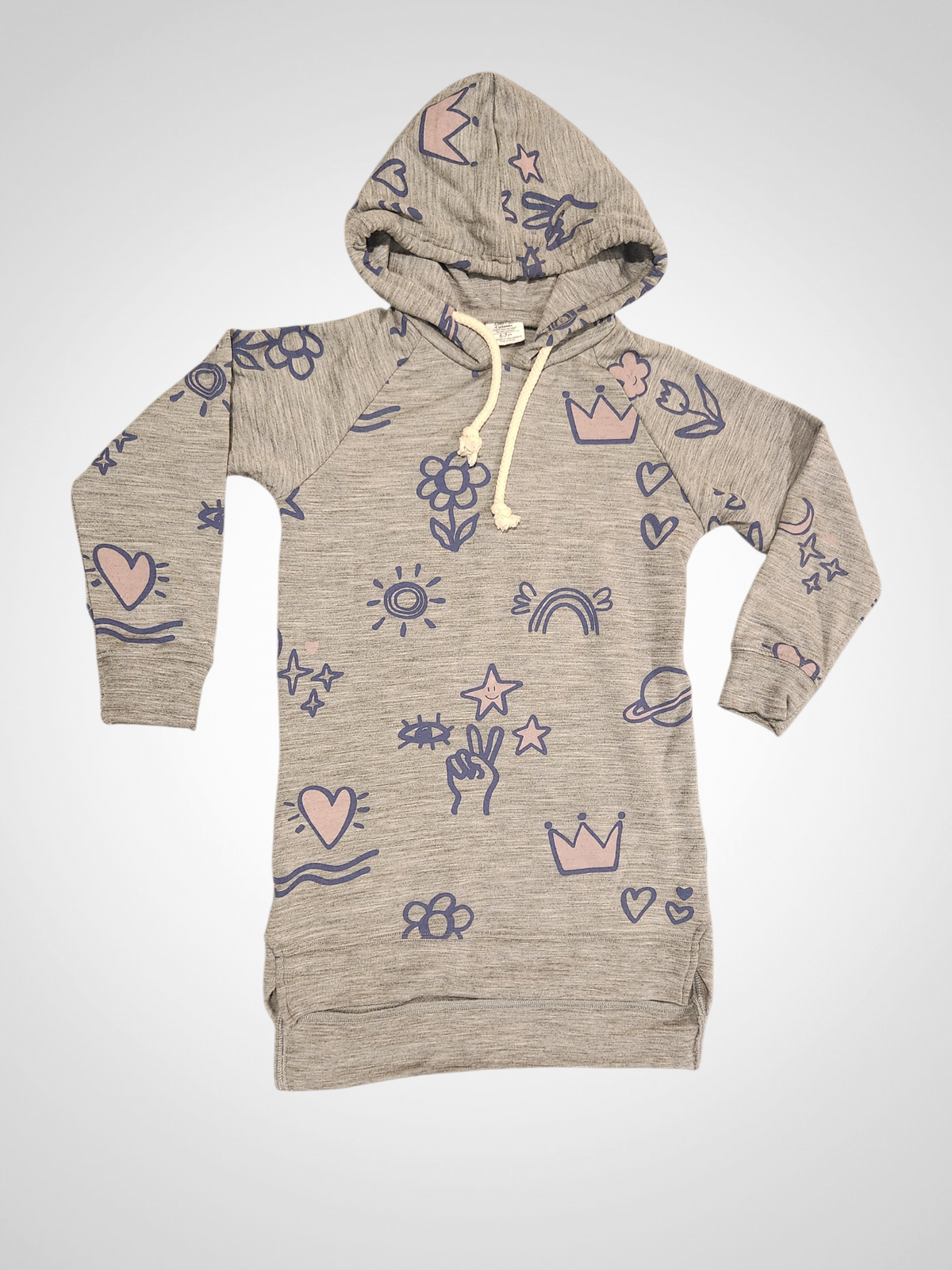 Little Flock of Horrors Merino Hoodie- 6-7 Years
