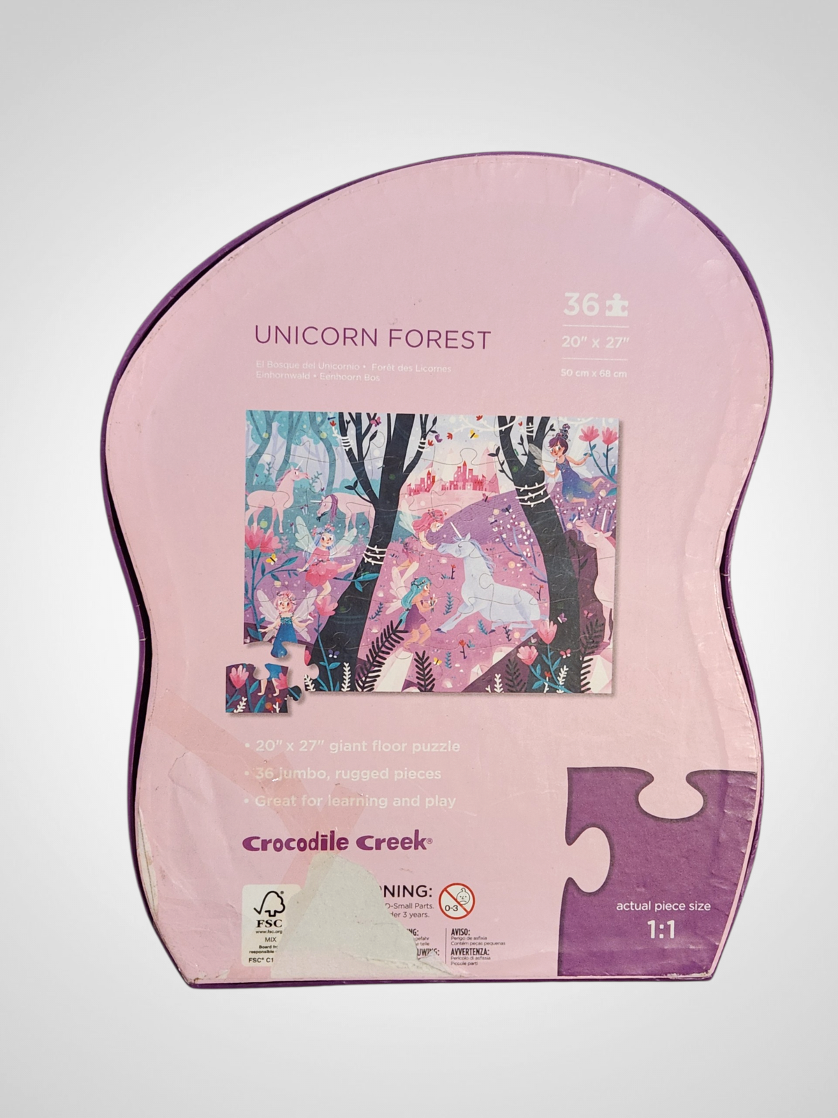 Crocodile Creek Floor Puzzle - Unicorn Forest