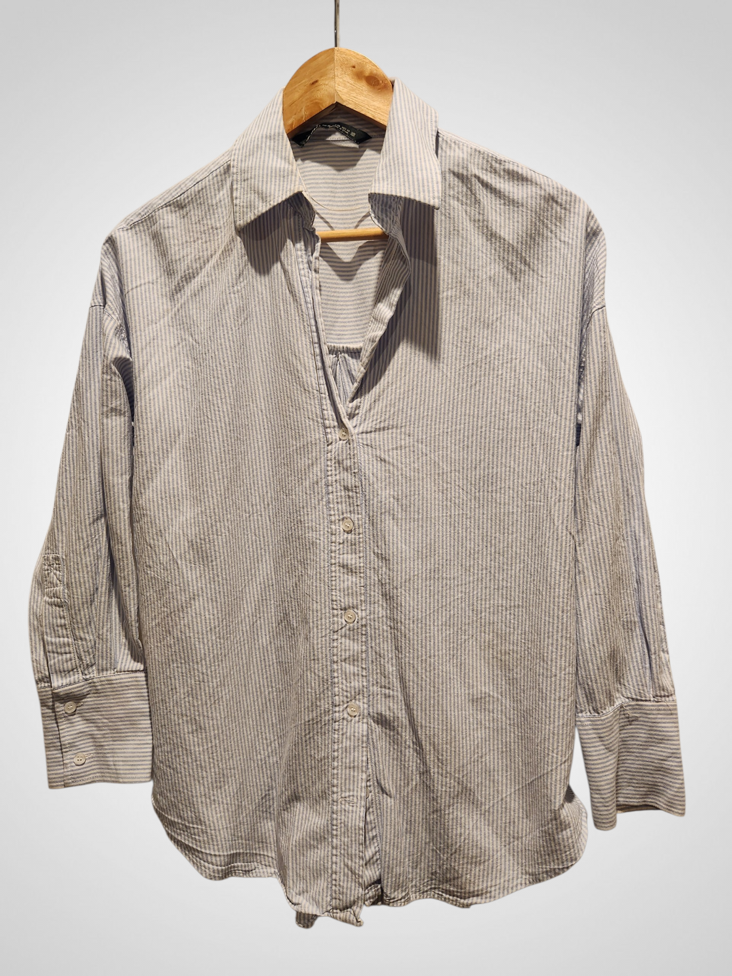 Zara Oversized Stripe Shirt - Size XS