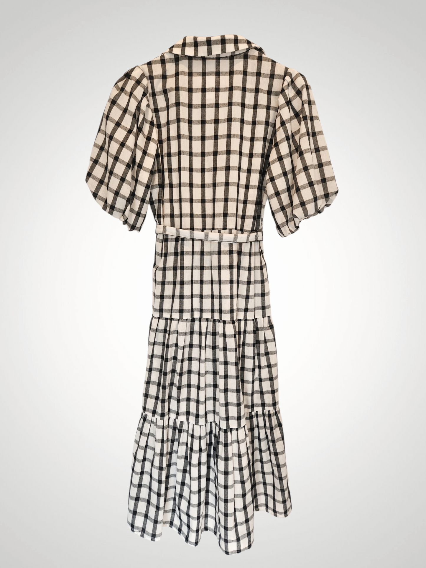 Sunny Girl Gingahm Midi Dress - Size 10