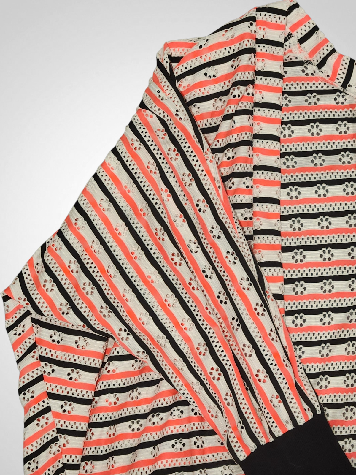 Charlo Striped Cocoon Cardigan / Kimono - One Size