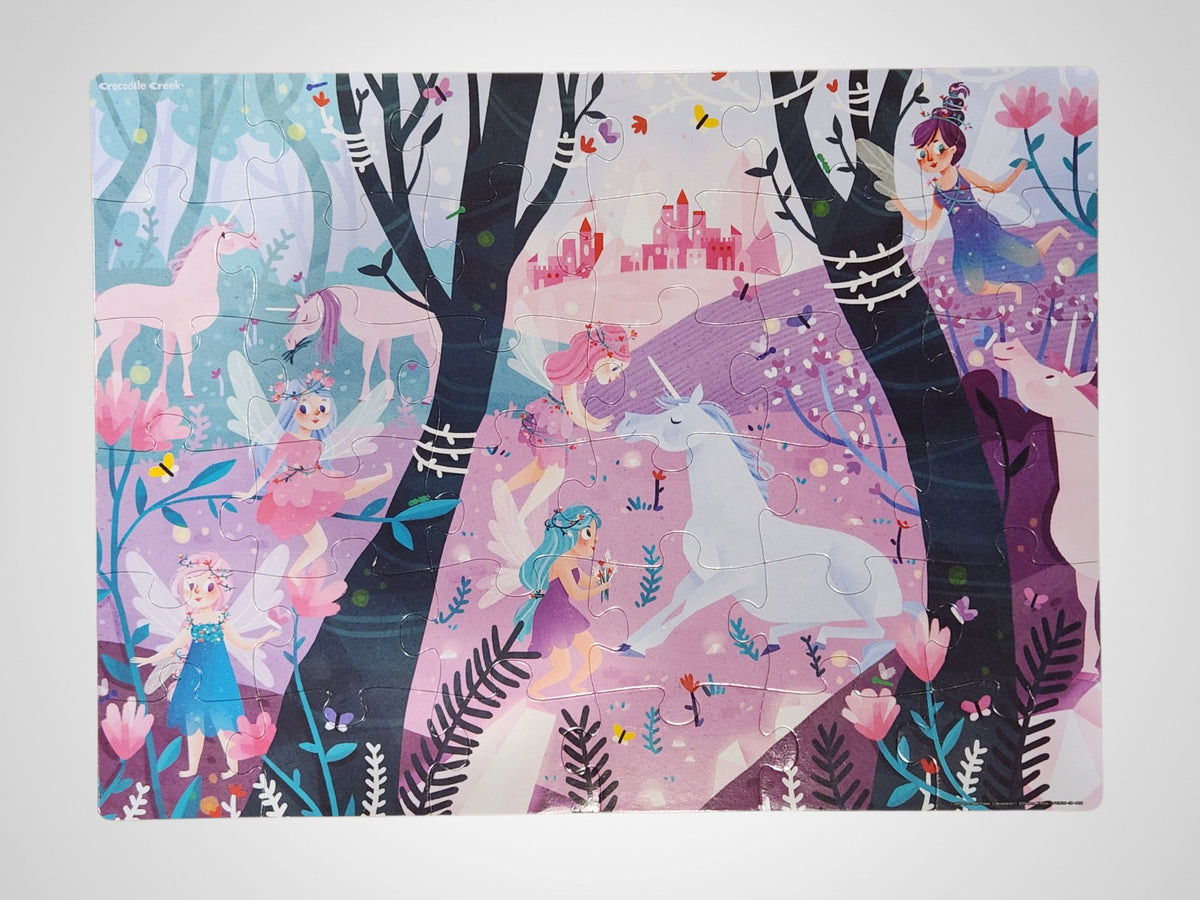 Crocodile Creek Floor Puzzle - Unicorn Forest