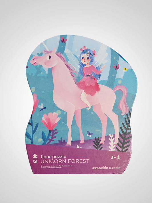 Crocodile Creek Floor Puzzle - Unicorn Forest